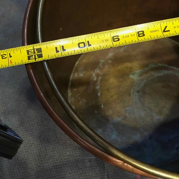 MCM Copper and Brass Coal Bucket - Picture 5 of 6